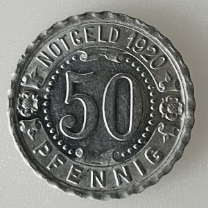 Реверс монеты Германия, 50 пфеннигов, 1920