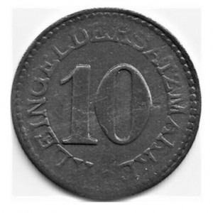 Реверс монеты Германия, 10 пфеннигов, 1918