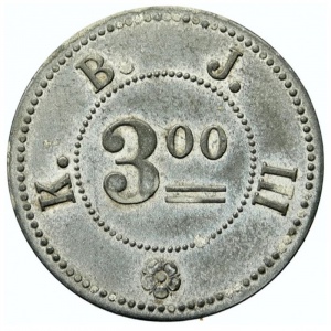Аверс монеты Германия, 3 марки, 1914, Частный выпуск - Королевская горная инспекция