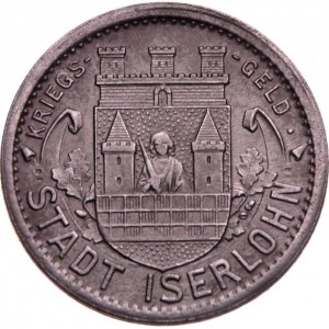 Аверс монеты Германия, 50 пфеннигов, 1917, Цинк, не магнетик. Гладкий гурт