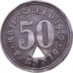 Реверс монеты Германия, 50 пфеннигов, 1917