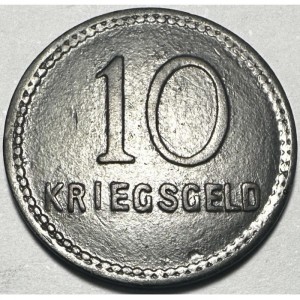 Реверс монеты Германия, 10 пфеннигов, 1917, Цинк, не магнетик