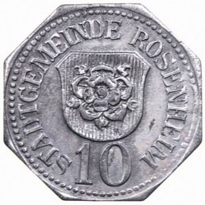 Аверс монеты Германия, 10 пфеннигов, 1917, Без отверстия