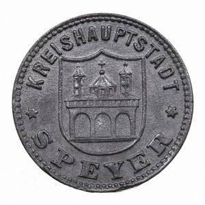 Аверс монеты Германия, 50 пфеннигов, 1917, Корректная название "SPEYER"