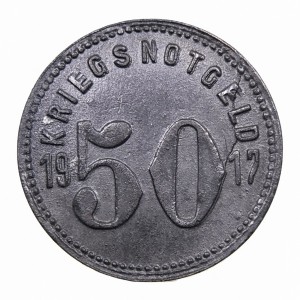 Реверс монеты Германия, 50 пфеннигов, 1917, Корректная название "SPEYER"
