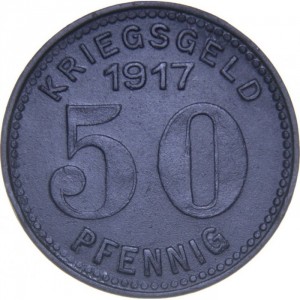 Реверс монеты Германия, 50 пфеннигов, 1917