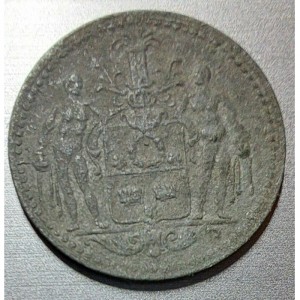 Реверс монеты Германия, 5 пфеннигов, 1917, Железо, магнетик
