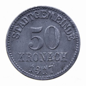 Реверс монеты Германия, 50 пфеннигов, 1917, Цинк, не магнетик