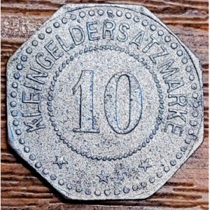 Реверс монеты Германия, 10 пфеннигов, 1917, Цинк, не магнетик