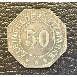 Реверс монеты Германия, 50 пфеннигов, 1917, Железо, магнетик