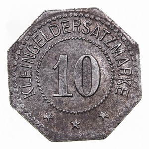 Реверс монеты Германия, 10 пфеннигов, 1917, Железо, магнетик