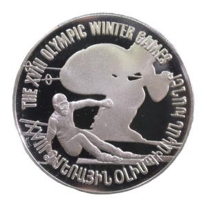 Реверс монеты Армения, 100 драмов, 1998, Зимние Олимпийские Игры, Нагано 1998