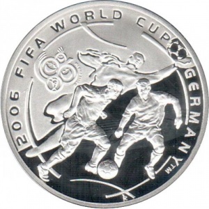 Реверс монеты Армения, 100 драмов, 2004, Чемпионат мира по футболу - Германия 2006