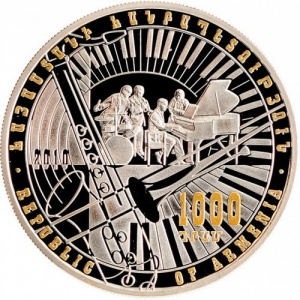Аверс монеты Армения, 1000 драмов, 2010, Джаз