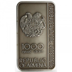 Аверс монеты Армения, 1000 драмов, 2011, Кечарис