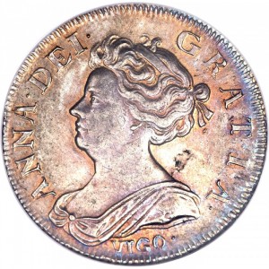 Аверс монеты Англия, 1 шиллинг, 1703-1705