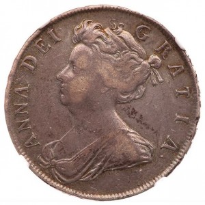 Аверс монеты Англия, ½ кроны, 1703-1707