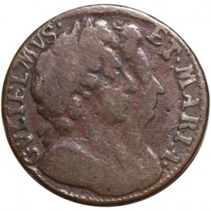 Аверс монеты Англия, 1 фартинг, 1693-1694