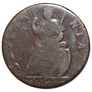 Реверс монеты Англия, 1 фартинг, 1693-1694