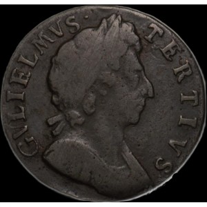 Аверс монеты Англия, 1 фартинг, 1695-1700