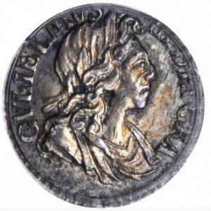 Аверс монеты Англия, 1 пенни, 1698-1701