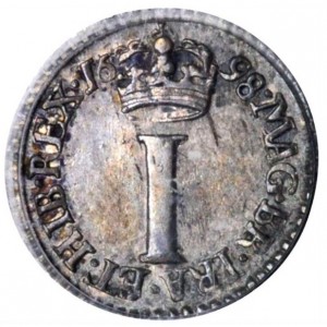 Реверс монеты Англия, 1 пенни, 1698-1701
