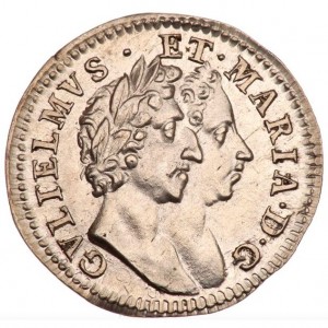 Аверс монеты Англия, 4 пенса, 1689-1694