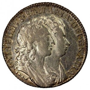 Аверс монеты Англия, 1 шиллинг, 1692-1693