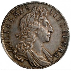 Аверс монеты Англия, ½ кроны, 1698-1701