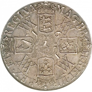 Реверс монеты Англия, 1 крона, 1691-1692