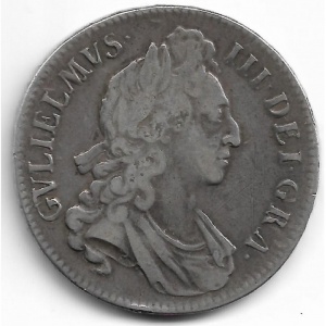 Аверс монеты Англия, 1 крона, 1695-1696