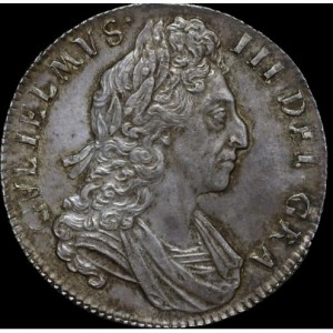 Аверс монеты Англия, 1 крона, 1696-1700