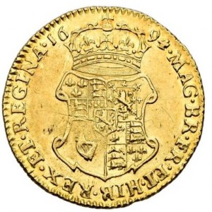 Реверс монеты Англия, ½ гинеи, 1690-1694