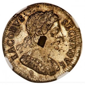 Аверс монеты Англия, 1 фартинг, 1684-1687
