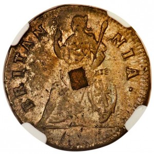 Реверс монеты Англия, 1 фартинг, 1684-1687