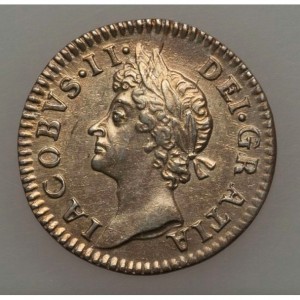 Аверс монеты Англия, 4 пенса, 1686-1688
