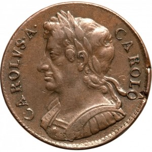 Аверс монеты Англия, ½ пенни, 1672-1675