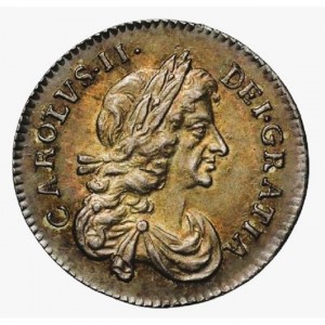 Аверс монеты Англия, 3 пенса, 1670-1684