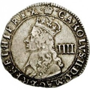 Аверс монеты Англия, 4 пенса, 1660