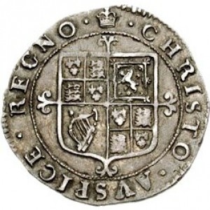 Реверс монеты Англия, 4 пенса, 1660
