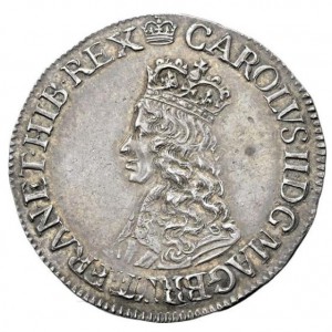 Аверс монеты Англия, 6 пенсов, 1660