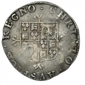 Реверс монеты Англия, 6 пенсов, 1660