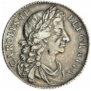 Аверс монеты Англия, 1 шиллинг, 1674-1675