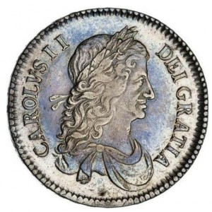 Аверс монеты Англия, ½ кроны, 1663