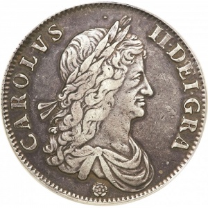 Аверс монеты Англия, 1 крона, 1662-1663