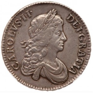 Аверс монеты Англия, 1 крона, 1664-1671