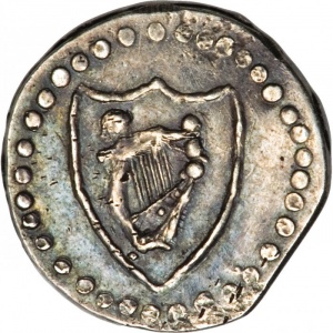 Реверс монеты Англия, ½ пенни, 1649