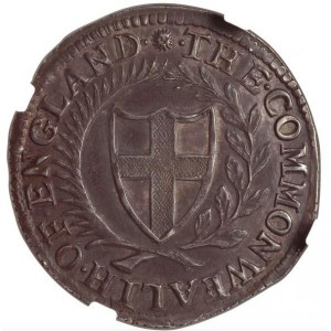 Аверс монеты Англия, 1 шиллинг, 1649-1660
