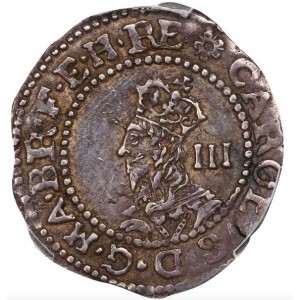Аверс монеты Англия, 3 пенса, 1644