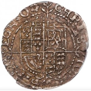 Реверс монеты Англия, 3 пенса, 1644